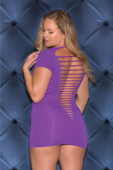 Cap Sleeve Scoop Neck Mini Dress - GL32014X by Glitter